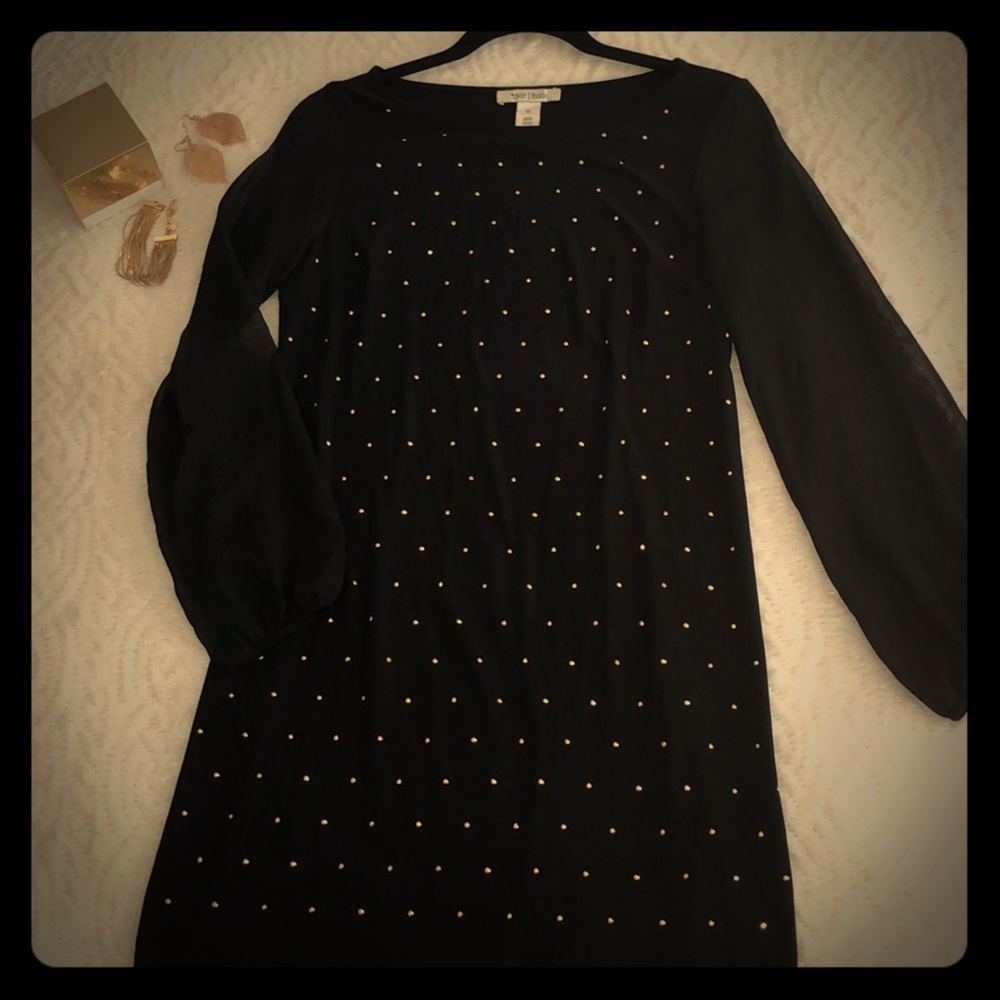 Black and Gold Dress
